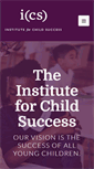 Mobile Screenshot of instituteforchildsuccess.org