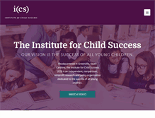 Tablet Screenshot of instituteforchildsuccess.org